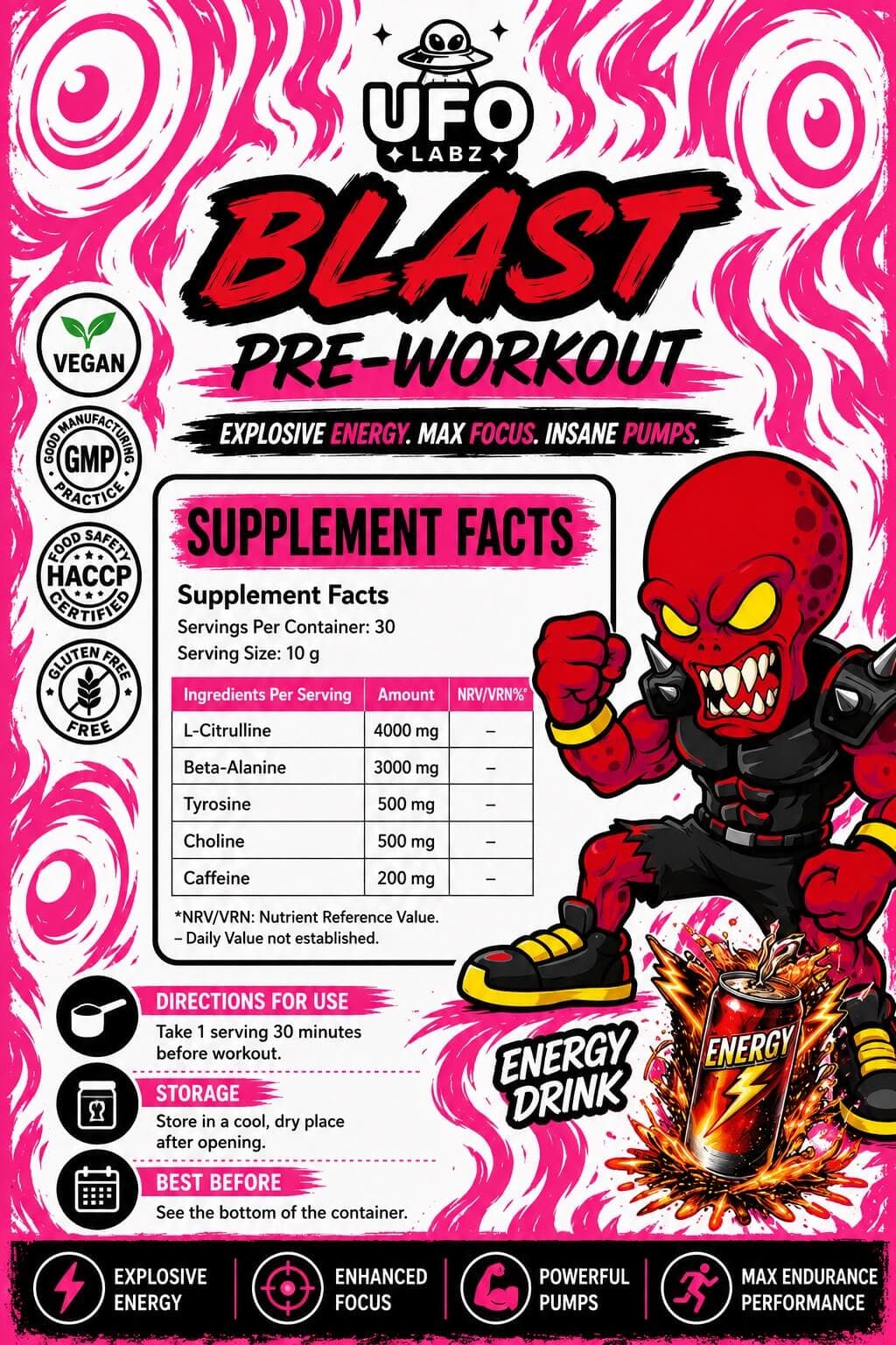 Blast Pre-Workout (Energy Drink) thumbnail 2